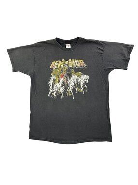 Vintage Ben-Hur The Musical Shirt Mens 2XL Black Chariot Horse Graphic Theater